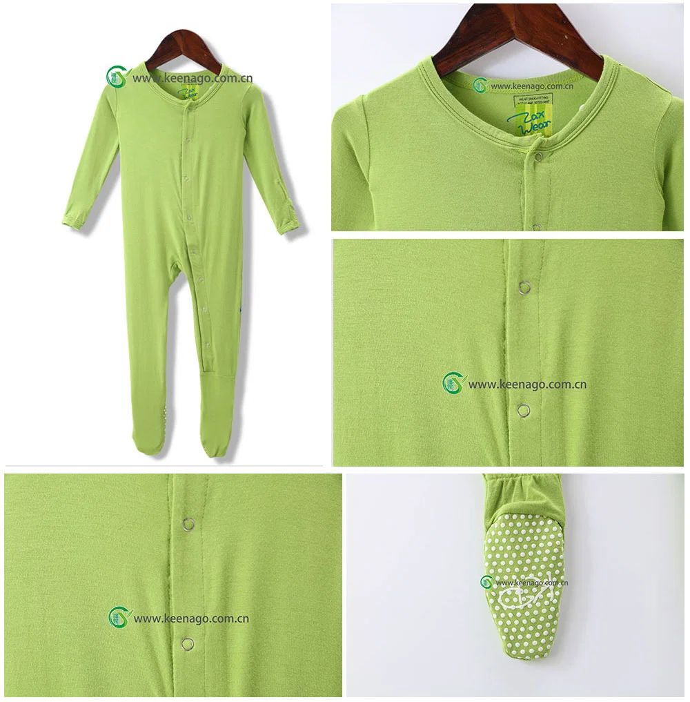 Newborn Baby Clothes Antibacterial Organic 95% Bamboo Viscose Spandex Garments Romper Bodysuit Infant Wear Bamboo Sleepwear for Baby/Infant