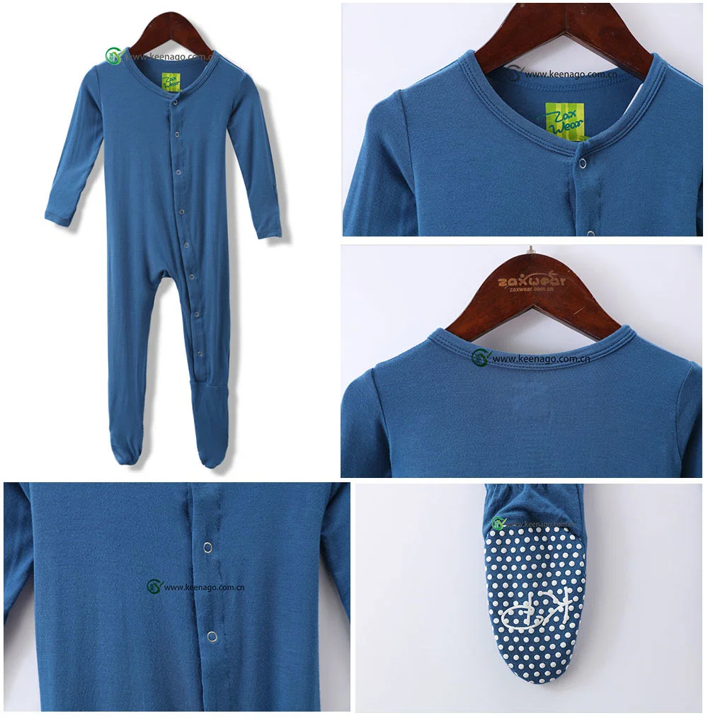 Newborn Baby Clothes Antibacterial Organic 95% Bamboo Viscose Spandex Garments Romper Bodysuit Infant Wear Bamboo Sleepwear for Baby/Infant