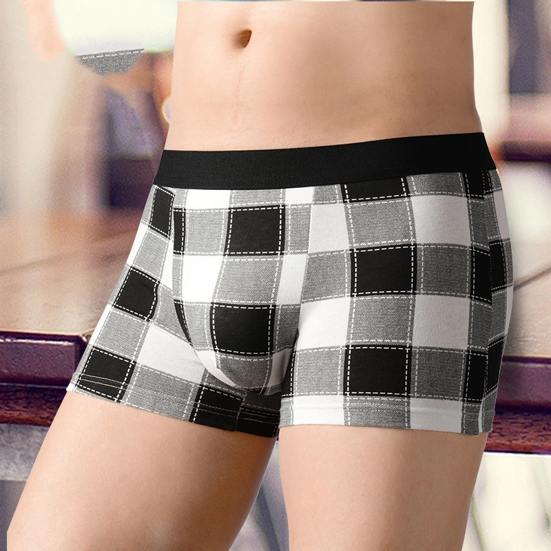 Male Breathable Boxers Solid Boxer Shorts Underpants