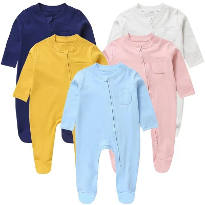 ABC enfants unisexe bébé hiver 10% de réduction coton costume disponible dans des couleurs personnalisées confortable respirant bébé Onesie bébé barboteuses