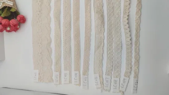 Accessoires de vêtement en dentelle de coton, 3.8 Cm, nouvel arrivage de mode